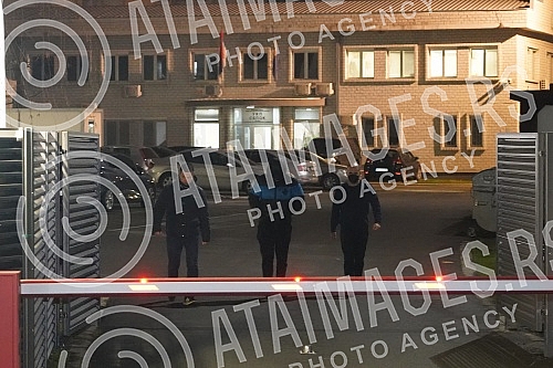 Bogdan Ilic, better known as Baka Prase, after a hearing in the premises of the Department for High-Tech Crime of the RS Ministry of the Interior, to give a statement on all known circumstances related to the death of YouTuber Kristina Djukic (21), b