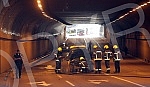 Explosion of a car in the Terazian tunnel in the center of Belgrade.Eksplozija automobila u Terazijskom tunelu u centru Beograda.