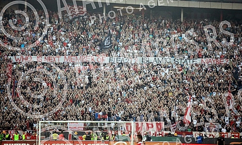 Serbian football Superleague play off match between FK Crvena Zvezda and FK Radnicki Nis played at Rajko Mitic stadium. Utakmica plejofa Super lige Srbije izmedju FK Crvena Zvezda i FK Radnicki Nis odigrana na stadionu Rajko Mitic. 