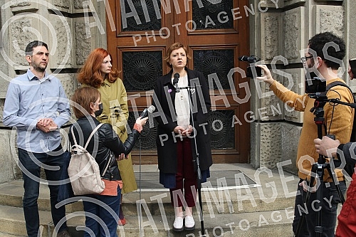 Political platform Solidarity and the coalition Moramo organized a press conference 