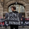 Women in Black organized a protest in Knez Mihailova Street in black and silent 