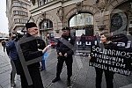 Women in Black organized a protest in Knez Mihailova Street in black and silent 
