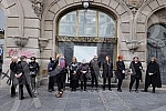 Women in Black organized a protest in Knez Mihailova Street in black and silent 