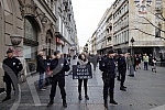 Women in Black organized a protest in Knez Mihailova Street in black and silent 
