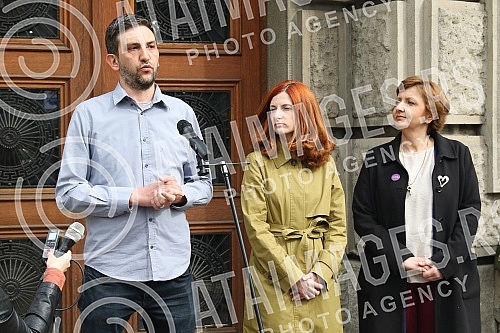 Political platform Solidarity and the coalition Moramo organized a press conference 