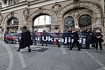 Women in Black organized a protest in Knez Mihailova Street in black and silent 