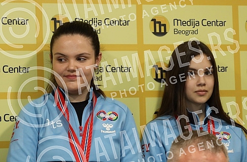 Press conference of the Shooting Association of Serbia on the occasion of the great results of the Serbian national team at the European Championship in Air Weapons held in Hamar, Finland.Konferencija za novinare Streljackog saveza Srbije povodom s