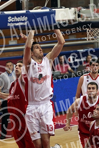 Utakmica 12. kola Kosarkaske Super Lige Srbije izmedju KK FMP Zeleznik i KK Metalac Gornji Milanovac odigrana u hali u Zelezniku.