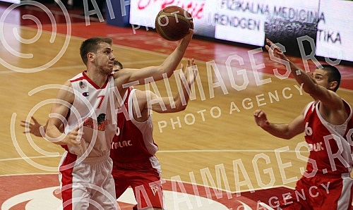 Utakmica 12. kola Kosarkaske Super Lige Srbije izmedju KK FMP Zeleznik i KK Metalac Gornji Milanovac odigrana u hali u Zelezniku.