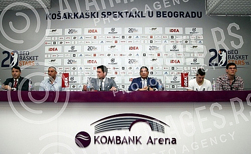 Konferencija povodom 20 godina poslovanja agencije BeoBasket i organizacije revijalne kosarkaske utakmice na kojoj ce ucestvovati igracke i trenerske zvezde BeoBasketa. 