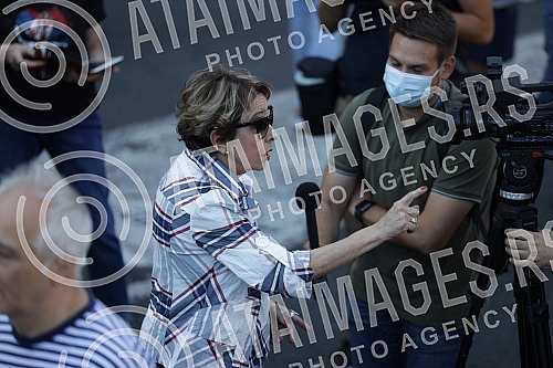 In front of the House of the National Assembly, a protest of several non-governmental organizations began, entitled 
