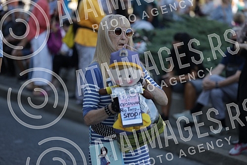 In front of the House of the National Assembly, a protest of several non-governmental organizations began, entitled 