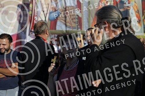 279 in a row Litija by the center of Belgrade for the Salvation of occupied Serbia from all kinds of betrayal and anti-national actions on Branko's bridge.279 po redu Litija centrom Beograda za Spas okupirane Srbije od svih vidova izdaje i antinaro