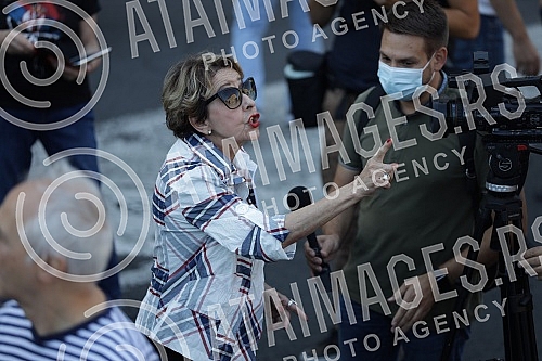 In front of the House of the National Assembly, a protest of several non-governmental organizations began, entitled 