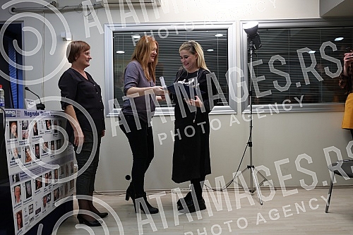 The Dusan Bogavac award ceremony was held in the Media Center.Svecana dodele nagrade Dusan Bogavac odrzana je u Medija centru.