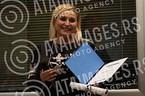 The Dusan Bogavac award ceremony was held in the Media Center.Svecana dodele nagrade Dusan Bogavac odrzana je u Medija centru.