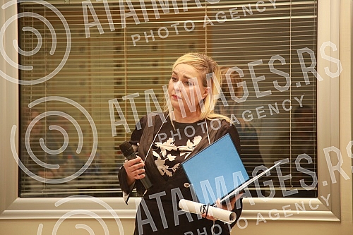 The Dusan Bogavac award ceremony was held in the Media Center.Svecana dodele nagrade Dusan Bogavac odrzana je u Medija centru.