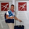 Arrival of the Serbian water polo team at the airport 