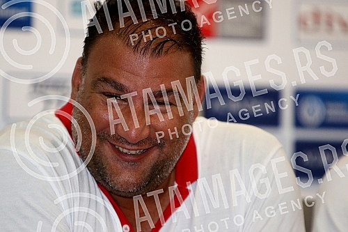 Arrival of the Serbian water polo team at the airport 