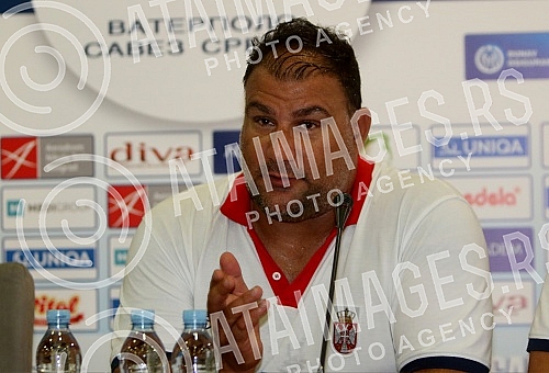 Arrival of the Serbian water polo team at the airport 