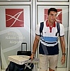 Arrival of the Serbian water polo team at the airport 