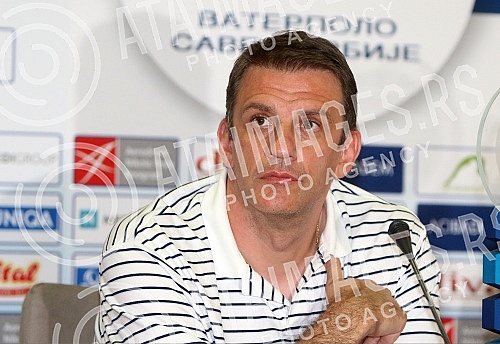 Arrival of the Serbian water polo team at the airport 