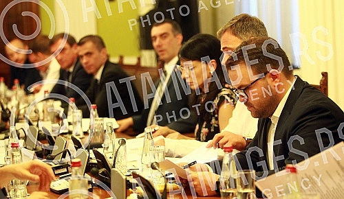 The President of the National Assembly of the Republic of Serbia, Ivica Dacic, held a meeting with the authorized representatives of the declared lists in order to prepare the First Session of the National Assembly in the Thirteenth Convocation.Pr