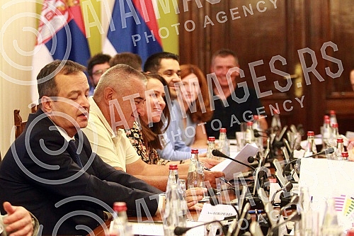 The President of the National Assembly of the Republic of Serbia, Ivica Dacic, held a meeting with the authorized representatives of the declared lists in order to prepare the First Session of the National Assembly in the Thirteenth Convocation.Pr