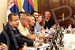 The President of the National Assembly of the Republic of Serbia, Ivica Dacic, held a meeting with the authorized representatives of the declared lists in order to prepare the First Session of the National Assembly in the Thirteenth Convocation.Pr