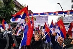 In the northern part of Kosovska Mitrovica, a large national gathering of Serbs from the north of Kosovo and Metekohija began at noon, after the withdrawal from all Kosovo institutions.U severnom delu Kosovske Mitrovice  u podne je poceo veliki nar
