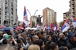 In the northern part of Kosovska Mitrovica, a large national gathering of Serbs from the north of Kosovo and Metekohija began at noon, after the withdrawal from all Kosovo institutions.U severnom delu Kosovske Mitrovice  u podne je poceo veliki nar