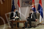 Serbian Foreign Minister Nikola Selakovic met with Hungarian Foreign Minister Péter Szijjártó at the Palace of Serbia. Ministar spoljnih poslova Srbije Nikola Selakovich sastao se sa ministrom spoljnih poslova i spoljne trgovine Madjarske Peterom S