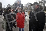 In front of the House of the National Assembly, the Independent Journalists' Association of Vojvodina, the Independent Association of Journalists of Serbia, the Media Association, the Online Media Association and the Business Association of the Assoc