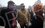 In front of the House of the National Assembly, the Independent Journalists' Association of Vojvodina, the Independent Association of Journalists of Serbia, the Media Association, the Online Media Association and the Business Association of the Assoc