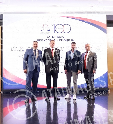 On the occasion of 100 years of water polo in Serbia, the Water Polo Association of Serbia organized a ceremonial academy at the Yugoslav Drama Theater.Povodom 100 godina vaterpolo sporta u Srbiji Vaterpolo savez Srbije je uprilicio svecanu akademi