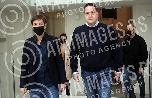 The Prime Minister of Serbia Ana Brnabic and the First Deputy Prime Minister and Minister of Education, Science and Technological Development Branko Ruzic attended the ceremony on the occasion of announcing a competition for the design of new buildin