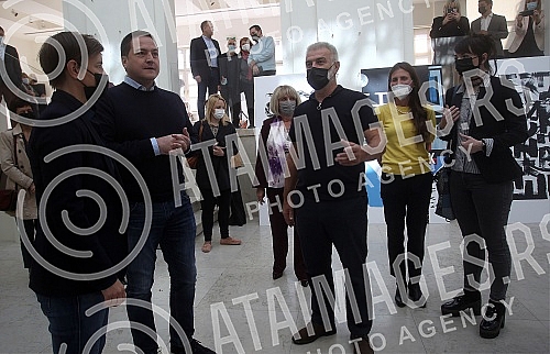 The Prime Minister of Serbia Ana Brnabic and the First Deputy Prime Minister and Minister of Education, Science and Technological Development Branko Ruzic attended the ceremony on the occasion of announcing a competition for the design of new buildin