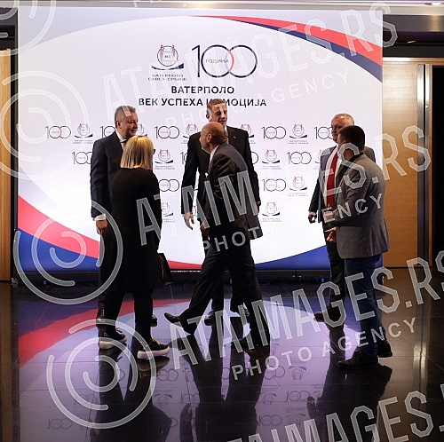 On the occasion of 100 years of water polo in Serbia, the Water Polo Association of Serbia organized a ceremonial academy at the Yugoslav Drama Theater.Povodom 100 godina vaterpolo sporta u Srbiji Vaterpolo savez Srbije je uprilicio svecanu akademi