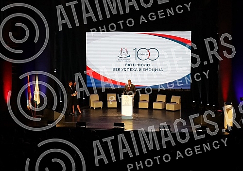 On the occasion of 100 years of water polo in Serbia, the Water Polo Association of Serbia organized a ceremonial academy at the Yugoslav Drama Theater.Povodom 100 godina vaterpolo sporta u Srbiji Vaterpolo savez Srbije je uprilicio svecanu akademi