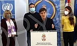 The Prime Minister of Serbia Ana Brnabic and the First Deputy Prime Minister and Minister of Education, Science and Technological Development Branko Ruzic attended the ceremony on the occasion of announcing a competition for the design of new buildin