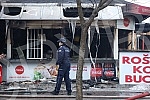 Fast food restaurant Barbecue near Bucko burned down in a fire.Restoran brze hrane Rostilj kod Bucka izgoreo je u pozaru.