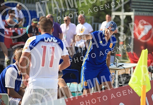 Euro Beach Soccer Cup 2016, quarter final game between Portugal and Spain.Utakmica cetvrtfinala Evropskog kupa u fudbalu na pesku izmedju Spanije i Portugala.