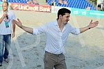Euro Beach Soccer Cup 2016, quarter final game between Serbia and Hungary.Utakmica cetvrtfinala Evropskog kupa u fudbalu na pesku izmedju Srbije i Madjarske.