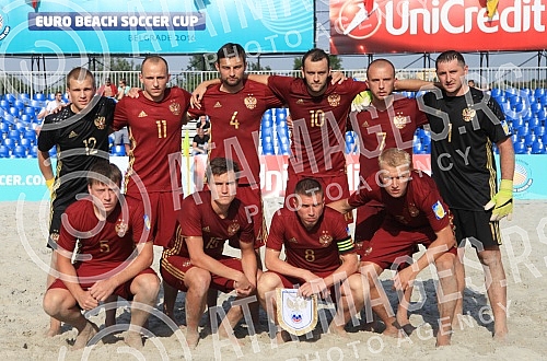 Euro Beach Soccer Cup 2016, quarter final game between  Russia and Ukraine.Utakmica cetvrtfinala Evropskog kupa u fudbalu na pesku izmedju Rusije i Ukrajine.