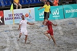 Euro Beach Soccer Cup 2016, quarter final game between Serbia and Hungary.Utakmica cetvrtfinala Evropskog kupa u fudbalu na pesku izmedju Srbije i Madjarske.