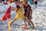 Euro Beach Soccer Cup 2016, quarter final game between  Russia and Ukraine.Utakmica cetvrtfinala Evropskog kupa u fudbalu na pesku izmedju Rusije i Ukrajine.