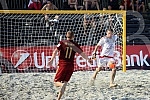 Euro Beach Soccer Cup 2016, quarter final game between  Russia and Ukraine.Utakmica cetvrtfinala Evropskog kupa u fudbalu na pesku izmedju Rusije i Ukrajine.
