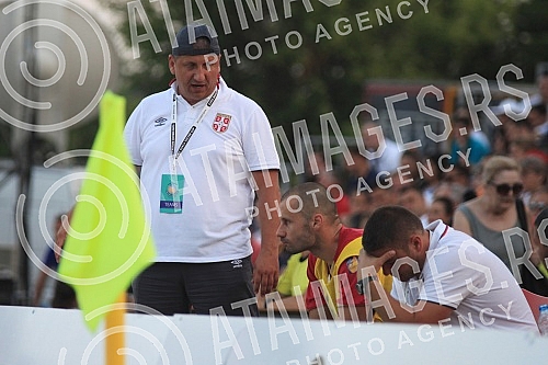 Euro Beach Soccer Cup 2016, quarter final game between Serbia and Hungary.Utakmica cetvrtfinala Evropskog kupa u fudbalu na pesku izmedju Srbije i Madjarske.