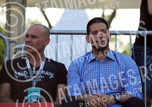 Euro Beach Soccer Cup 2016, quarter final game between  Russia and Ukraine.Utakmica cetvrtfinala Evropskog kupa u fudbalu na pesku izmedju Rusije i Ukrajine.