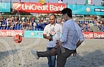 Euro Beach Soccer Cup 2016, quarter final game between Italy and Switzerland.Utakmica cetvrtfinala Evropskog kupa u fudbalu na pesku izmedju Italije i Svajcarske.